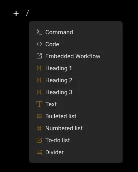 Markdown element types